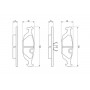 0 986 460 996 BOSCH Комплект гальмівних колодок дисковий гальм