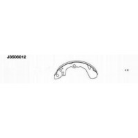 J3506012 NIPPARTS Комплект гальмівних колодок