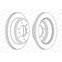 DDF1385C FERODO Гальмівний диск