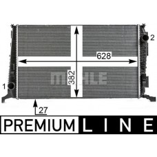 CR 6 000P MAHLE Радіатор охолодження двигуна