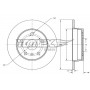 TX 74-00 TOMEX Brakes Гальмівний диск