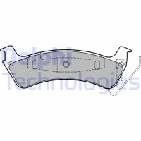 LP1183 DELPHI Комплект гальмівних колодок дисковий гальм