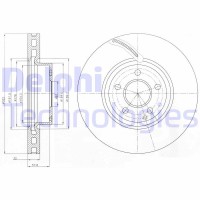 BG9075C DELPHI Гальмівний диск