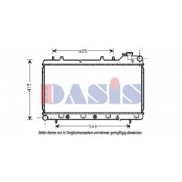 350180N AKS DASIS Радіатор охолодження двигуна