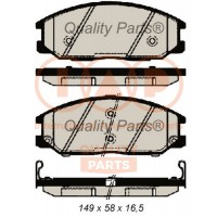 704-07062 IAP QUALITY PARTS Комплект гальмівних колодок дисковий гальм