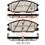 704-07062 IAP QUALITY PARTS Комплект гальмівних колодок дисковий гальм
