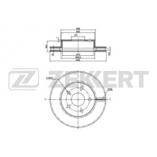BS-5192 ZEKKERT Гальмівний диск