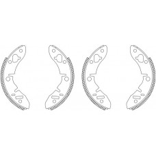 MSK002 MINTEX Комплект гальмівних колодок