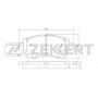 BS-2080 ZEKKERT Комплект гальмівних колодок дисковий гальм