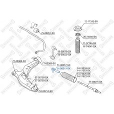51-00019-SX STELLOX Наконечник поперечної кермової тяги