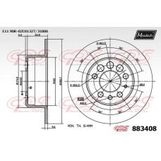 883408 MAXTECH Гальмівний диск