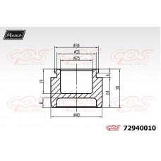 72940010 MAXTECH Поршень корпус скоби гальма