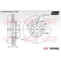 855081 MAXTECH Гальмівний диск