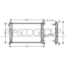 FD420R002 PRASCO Радіатор охолодження двигуна
