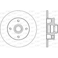 BDA1583.10 OPEN PARTS Гальмівний диск
