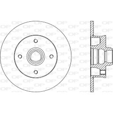 BDA1583.10 OPEN PARTS Гальмівний диск