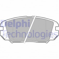 LP1974 DELPHI Комплект гальмівних колодок дисковий гальм
