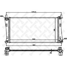 10-25157-SX STELLOX Радіатор охолодження двигуна