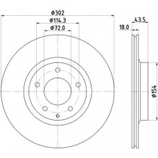 8DD 355 115-211 HELLA Гальмівний диск