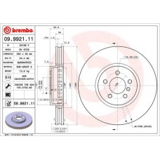 09.9921.11 BREMBO Гальмівний диск