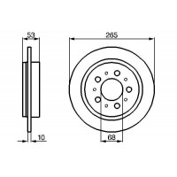 0 986 478 042 BOSCH Гальмівний диск