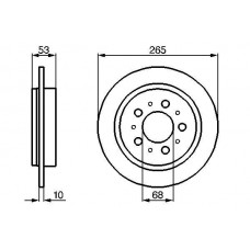 0 986 478 042 BOSCH Гальмівний диск