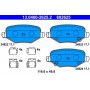 13.0460-2625.2 ATE Комплект гальмівних колодок, дискове гальмо