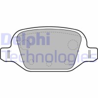 LP1678 DELPHI Комплект гальмівних колодок дисковий гальм