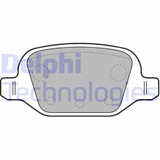 LP1678 DELPHI Комплект гальмівних колодок дисковий гальм