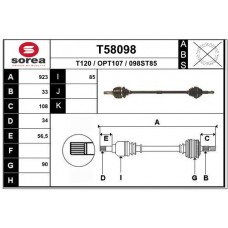 T58098 EAI Привідний вал
