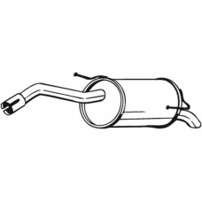 145-125 BOSAL Глушник вихлопних газів кінцевий