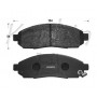 FK1267 KAISHIN Комплект гальмівних колодок дисковий гальм