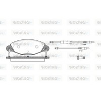 P9273.04 WOKING Комплект гальмівних колодок дисковий гальм