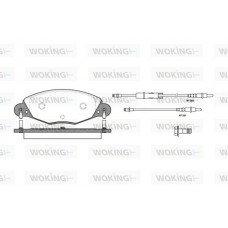 P9273.04 WOKING Комплект гальмівних колодок дисковий гальм