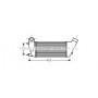 PEA4347 AVA QUALITY COOLING Интеркулер