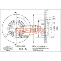 BD5130 FREMAX BRAKE DISC HIGH CARBON