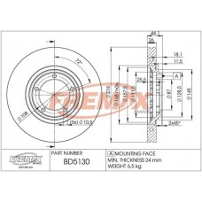 BD5130 FREMAX BRAKE DISC HIGH CARBON