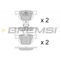 BP3102 BREMSI Комплект гальмівних колодок дисковий гальм