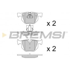 BP3102 BREMSI Комплект гальмівних колодок дисковий гальм