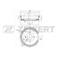 BS-5056 ZEKKERT Гальмівний барабан