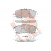 RB2340 R BRAKE Комплект гальмівних колодок дисковий гальм