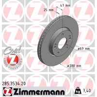 285.3534.20 ZIMMERMANN Гальмівний диск