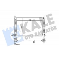 349500 KALE OTO RADYATÖR Радіатор охолодження двигуна