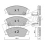 245.1 fri.tech. Комплект гальмівних колодок дисковий гальм