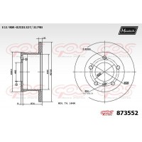 873552 MAXTECH Гальмівний диск