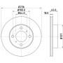 8DD 355 105-771 HELLA PAGID Гальмівний диск