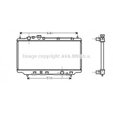 MZ2098 AVA QUALITY COOLING Радіатор охолодження двигуна