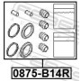0875-B14R FEBEST Ремкомплект, Гальмівний супорт