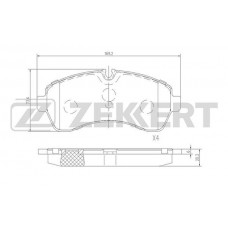 BS-2184 ZEKKERT КомплеК т гальмівних колодок, дискове гальмо