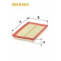 WA9464 WIX FILTERS Повітряний фільтр
